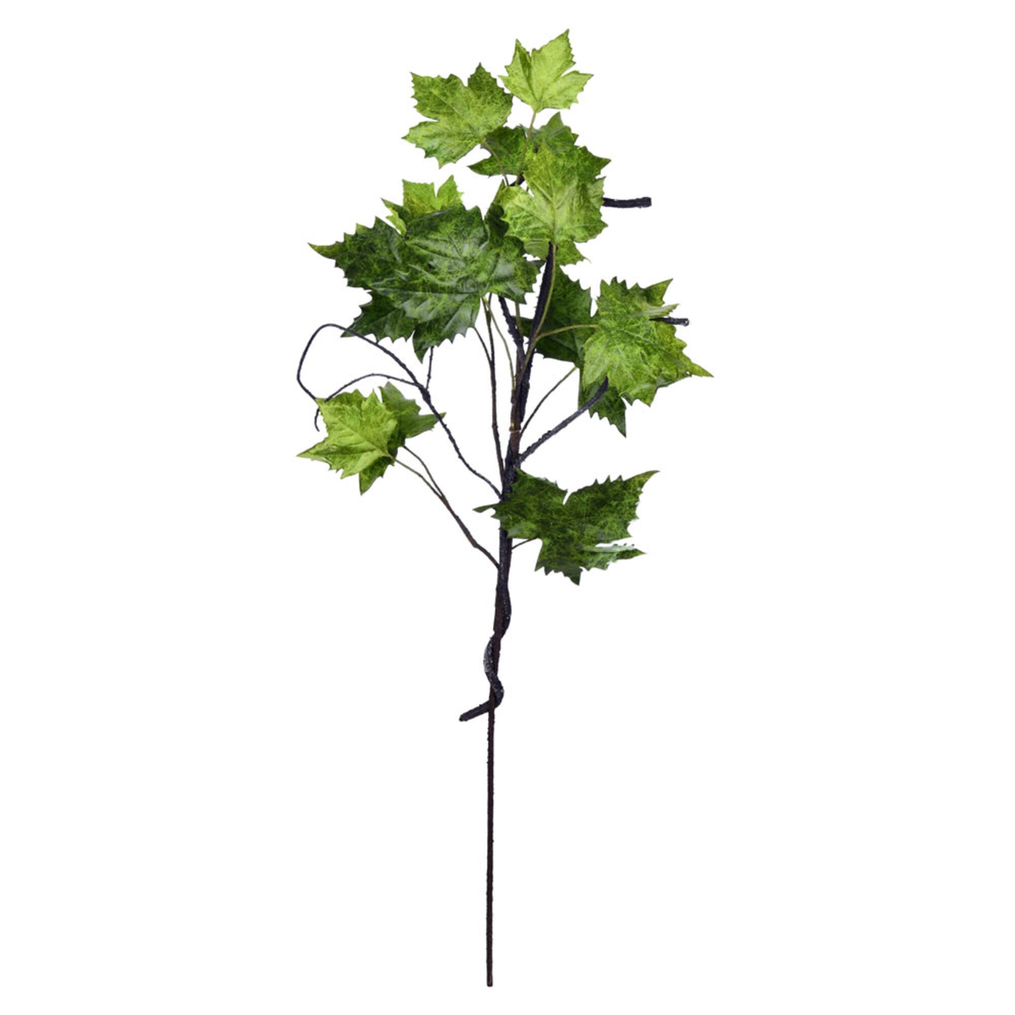 Green Plane Leaf Artificial Spray